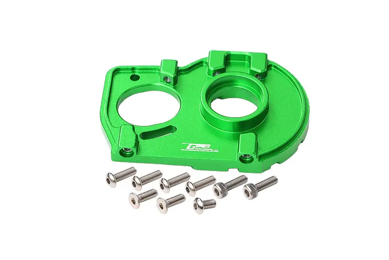 Losi 1:10 Lasernut U4 Tenacity Los03028 / Tenacity Db Pro Los03027v2 Upgrade Parts Aluminum Motor Mount Plate With Heat Sink Fins - 10Pc Set Green 1