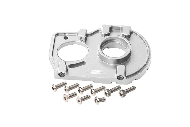 Losi 1:10 Lasernut U4 Tenacity Los03028 / Tenacity Db Pro Los03027v2 Upgrade Parts Aluminum Motor Mount Plate With Heat Sink Fins - 10Pc Set Silver 1