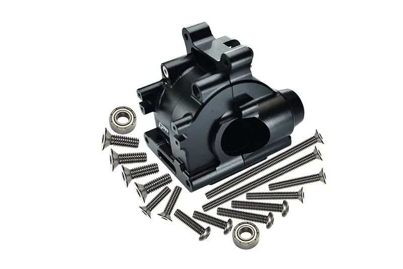 Losi 1:10 Lasernut U4 Tenacity Los03028 / Tenacity Db Pro Los03027v2 Upgrade Parts Aluminum Rear Gear Box - 18Pc Set Black 1