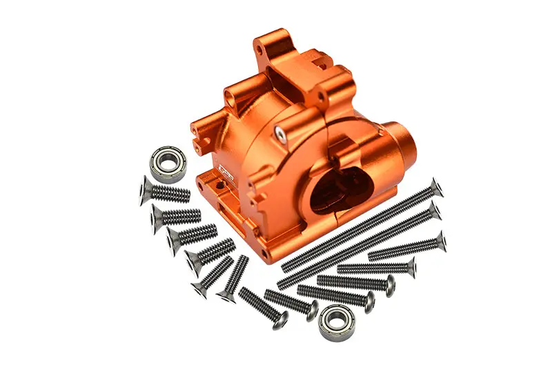 Losi 1:10 Lasernut U4 Tenacity Los03028 / Tenacity Db Pro Los03027v2 Upgrade Parts Aluminum Rear Gear Box - 18Pc Set Orange 1