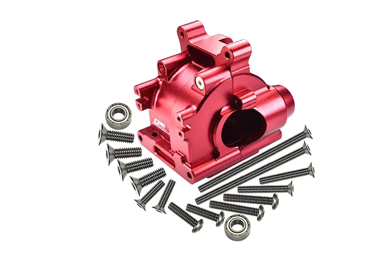 Losi 1:10 Lasernut U4 Tenacity Los03028 / Tenacity Db Pro Los03027v2 Upgrade Parts Aluminum Rear Gear Box - 18Pc Set Red 1