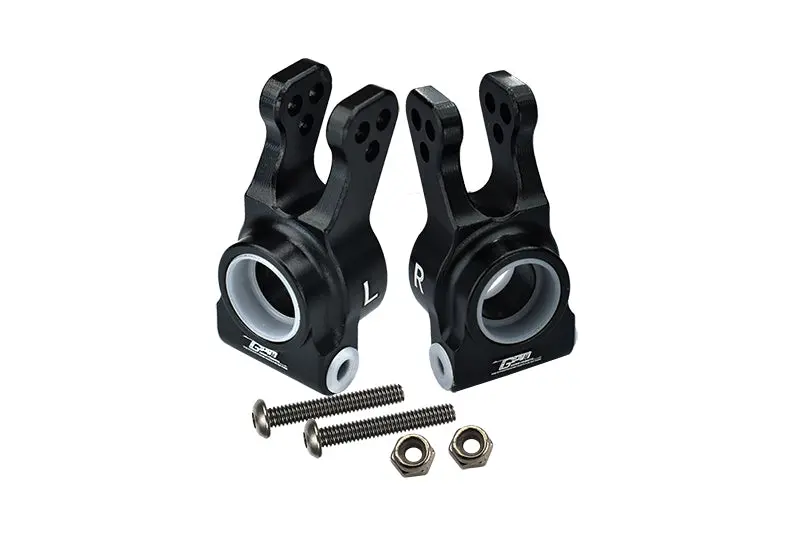 Losi 1:10 Lasernut U4 Tenacity Los03028 / Tenacity Db Pro Los03027v2 Upgrade Parts Aluminum Rear Knuckle Arm - 6Pc Set Black 1