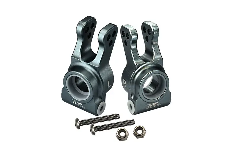 Losi 1:10 Lasernut U4 Tenacity Los03028 / Tenacity Db Pro Los03027v2 Upgrade Parts Aluminum Rear Knuckle Arm - 6Pc Set Gray Silver 1