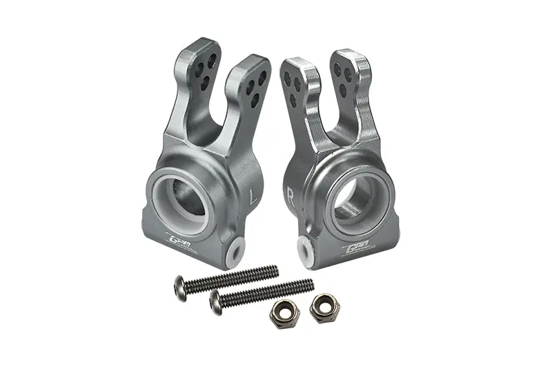Losi 1:10 Lasernut U4 Tenacity Los03028 / Tenacity Db Pro Los03027v2 Upgrade Parts Aluminum Rear Knuckle Arm - 6Pc Set Silver 1