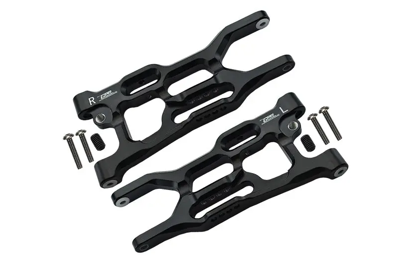 Losi 1:10 Lasernut U4 Tenacity Los03028 / Tenacity Db Pro Los03027v2 Upgrade Parts Aluminum Rear Lower Arms - 8Pc Set Black 1
