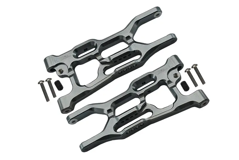 Losi 1:10 Lasernut U4 Tenacity Los03028 / Tenacity Db Pro Los03027v2 Upgrade Parts Aluminum Rear Lower Arms - 8Pc Set Gray Silver 1