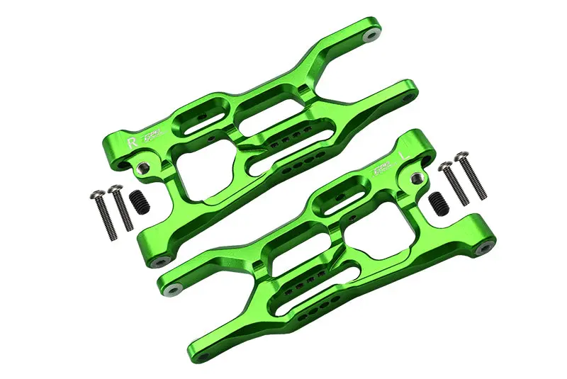 Losi 1:10 Lasernut U4 Tenacity Los03028 / Tenacity Db Pro Los03027v2 Upgrade Parts Aluminum Rear Lower Arms - 8Pc Set Green 1