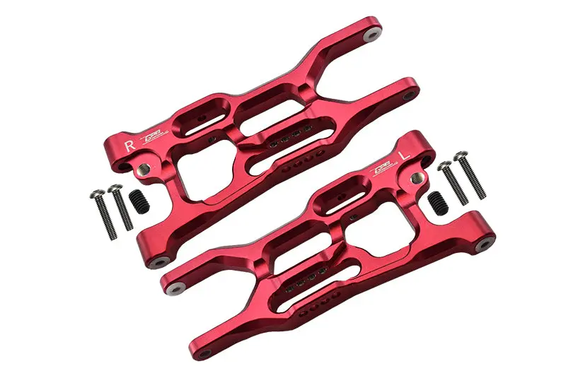 Losi 1:10 Lasernut U4 Tenacity Los03028 / Tenacity Db Pro Los03027v2 Upgrade Parts Aluminum Rear Lower Arms - 8Pc Set Red 1