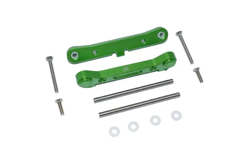 Losi 1:10 Lasernut U4 Tenacity Los03028 / Tenacity Db Pro Los03027v2 Upgrade Parts Aluminum Rear Lower Suspension Mount - 12Pc Set Green 1