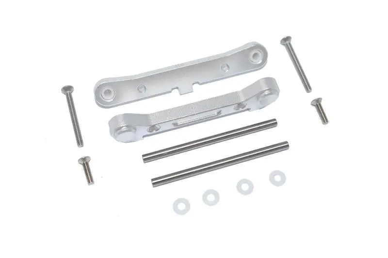 Losi 1:10 Lasernut U4 Tenacity Los03028 / Tenacity Db Pro Los03027v2 Upgrade Parts Aluminum Rear Lower Suspension Mount - 12Pc Set Silver 1