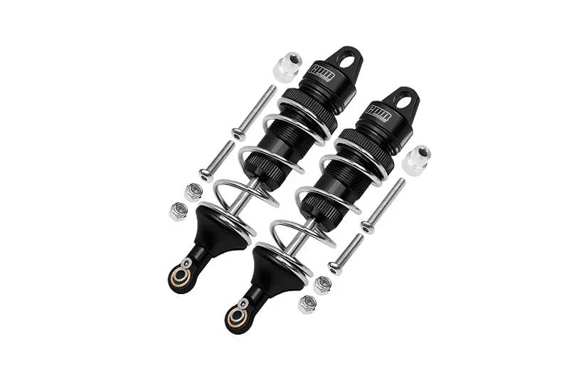 Losi 1:10 Lasernut U4 Tenacity Los03028 / Tenacity Db Pro Los03027v2 Upgrade Parts Aluminum Rear Thickened Spring Dampers 101Mm - 12Pc Set Black 1