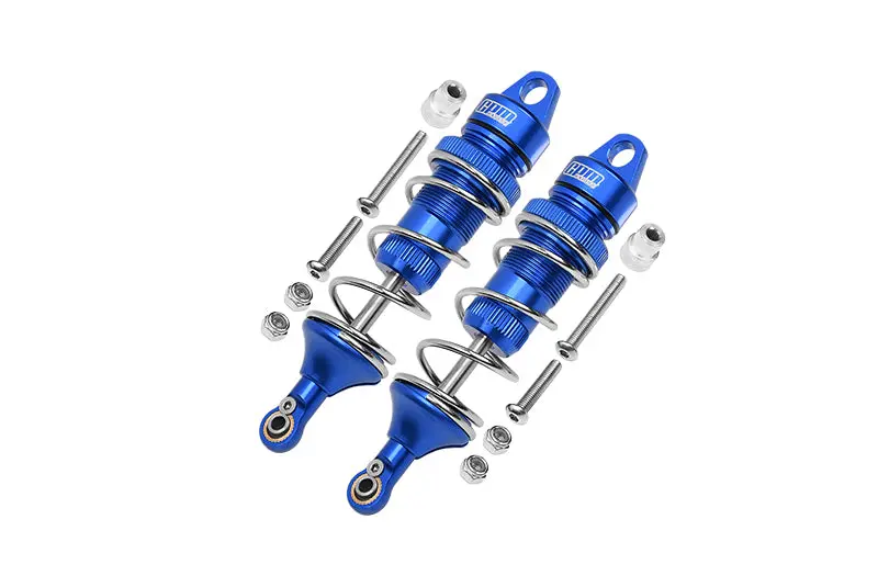 Losi 1:10 Lasernut U4 Tenacity Los03028 / Tenacity Db Pro Los03027v2 Upgrade Parts Aluminum Rear Thickened Spring Dampers 101Mm - 12Pc Set Blue 1