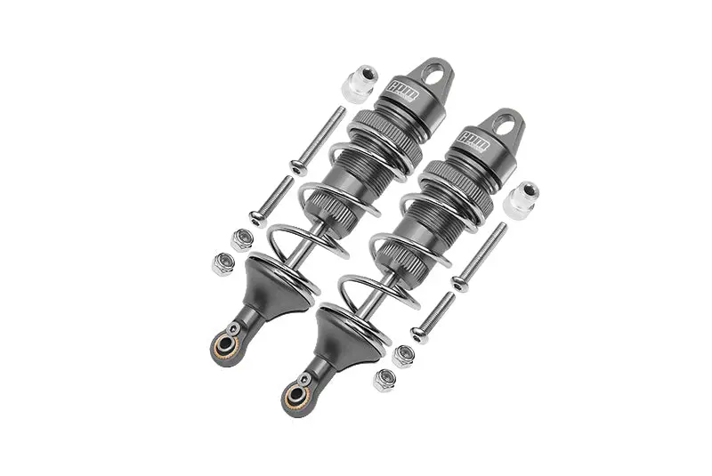 Losi 1:10 Lasernut U4 Tenacity Los03028 / Tenacity Db Pro Los03027v2 Upgrade Parts Aluminum Rear Thickened Spring Dampers 101Mm - 12Pc Set Gray Silver 1