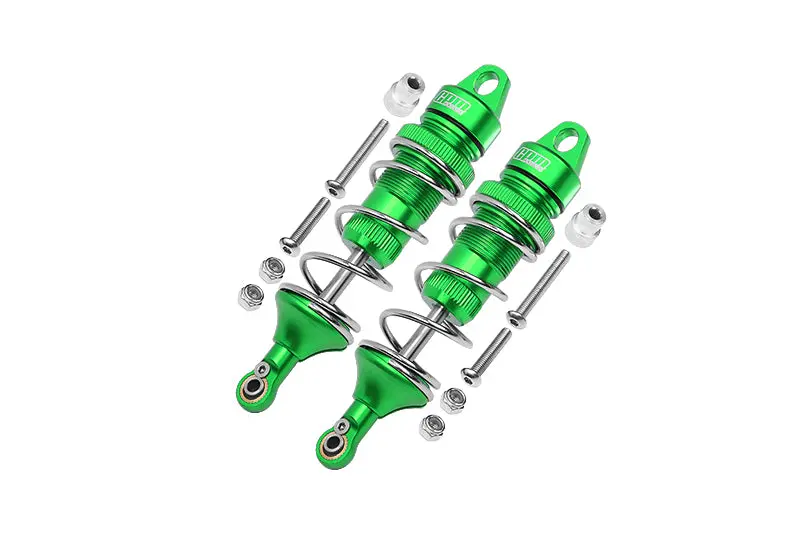 Losi 1:10 Lasernut U4 Tenacity Los03028 / Tenacity Db Pro Los03027v2 Upgrade Parts Aluminum Rear Thickened Spring Dampers 101Mm - 12Pc Set Green 1