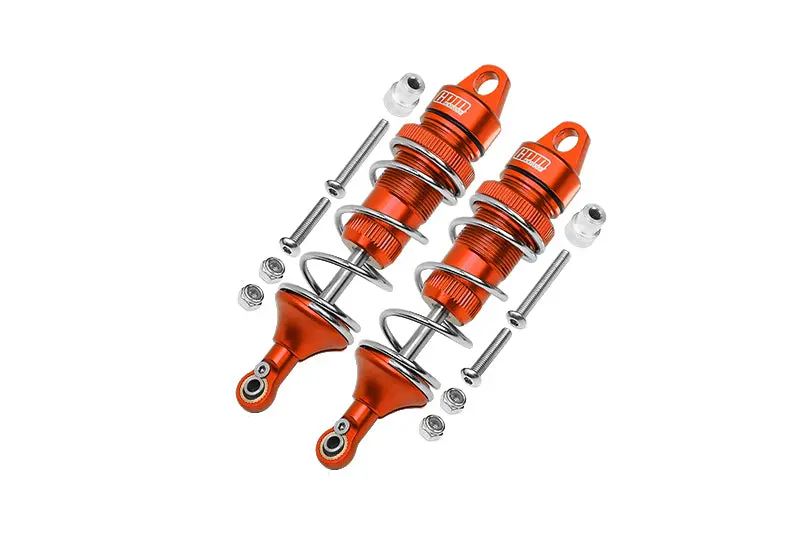 Losi 1:10 Lasernut U4 Tenacity Los03028 / Tenacity Db Pro Los03027v2 Upgrade Parts Aluminum Rear Thickened Spring Dampers 101Mm - 12Pc Set Orange 1