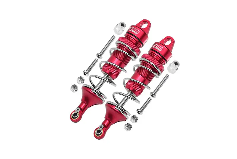 Losi 1:10 Lasernut U4 Tenacity Los03028 / Tenacity Db Pro Los03027v2 Upgrade Parts Aluminum Rear Thickened Spring Dampers 101Mm - 12Pc Set Red 1
