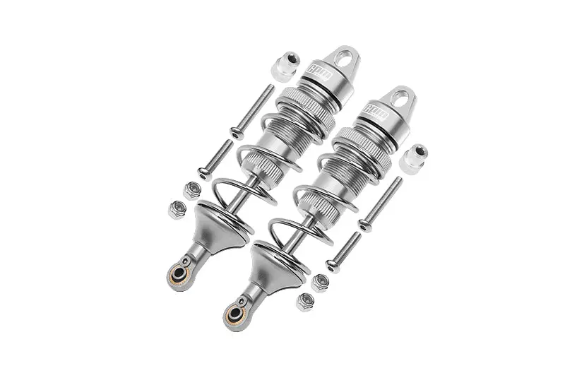 Losi 1:10 Lasernut U4 Tenacity Los03028 / Tenacity Db Pro Los03027v2 Upgrade Parts Aluminum Rear Thickened Spring Dampers 101Mm - 12Pc Set Silver 1