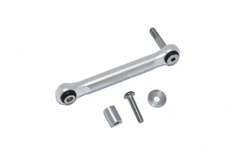 Losi 1:10 Lasernut U4 Tenacity Los03028 / Tenacity Db Pro Los03027v2 Upgrade Parts Aluminum Servo Tie Rod - 4Pc Set Silver 1