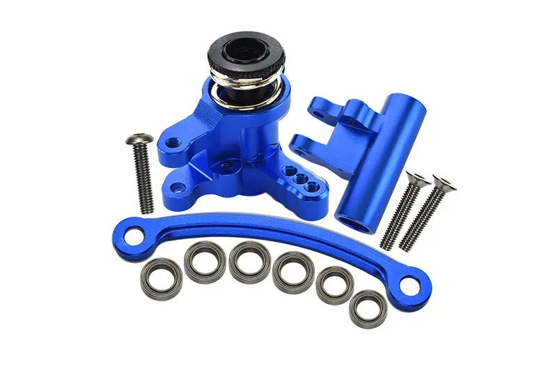 Losi 1:10 Lasernut U4 Tenacity Los03028 / Tenacity Db Pro Los03027v2 Upgrade Parts Aluminum Steering Assembly - 12Pc Set Blue 1