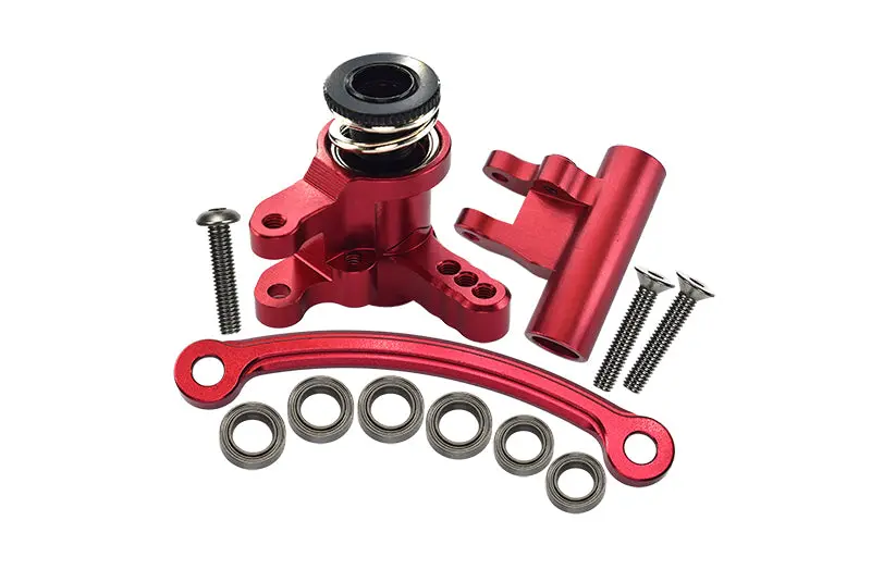 Losi 1:10 Lasernut U4 Tenacity Los03028 / Tenacity Db Pro Los03027v2 Upgrade Parts Aluminum Steering Assembly - 12Pc Set Red 1