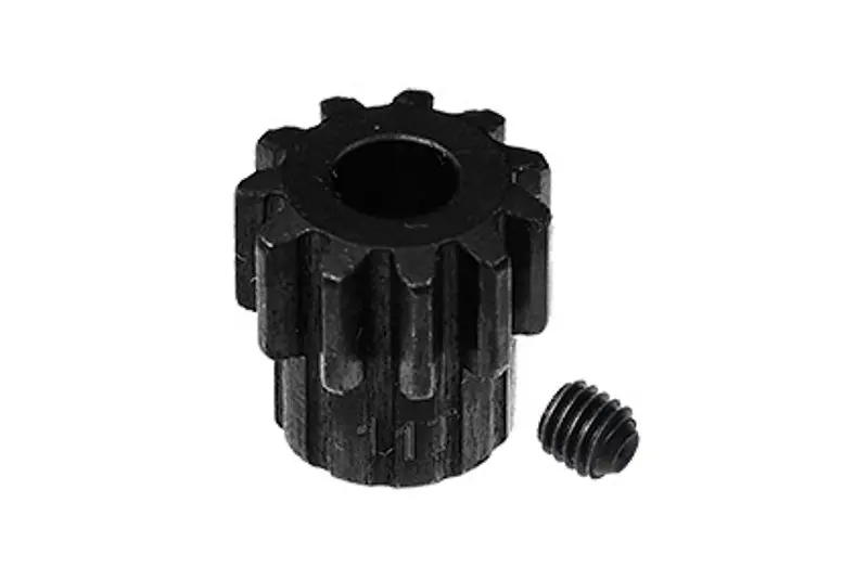Losi 1:10 Lasernut U4 Tenacity Los03028 / Tenacity Db Pro Los03027v2 Upgrade Parts Harden Steel 45# 11T Pinion Gear - 2Pc Set Black 1