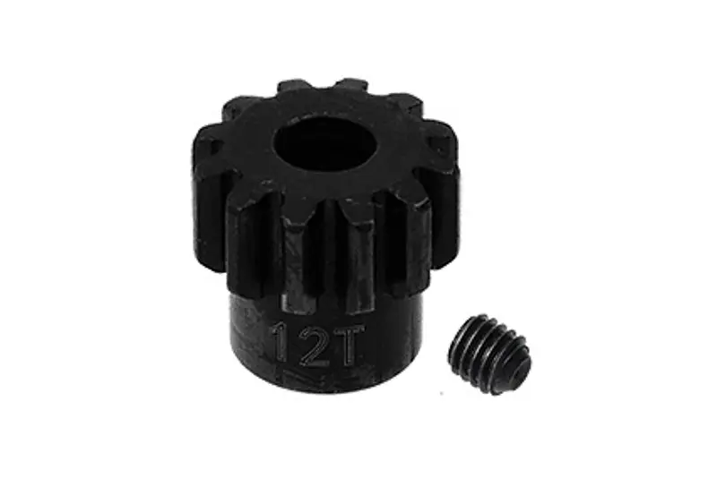 Losi 1:10 Lasernut U4 Tenacity Los03028 / Tenacity Db Pro Los03027v2 Upgrade Parts Harden Steel 45# 12T Pinion Gear - 2Pc Set Black 1