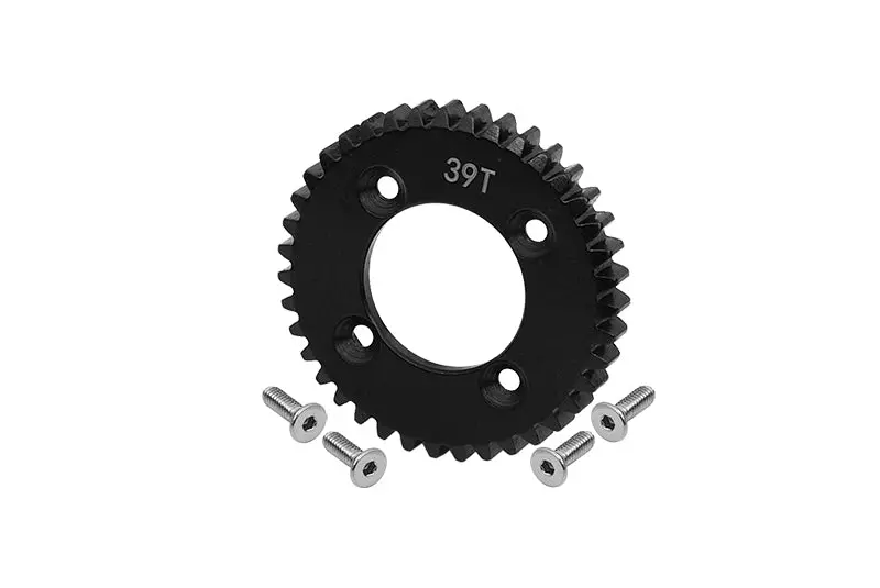 Losi 1:10 Lasernut U4 Tenacity Los03028 / Tenacity Db Pro Los03027v2 Upgrade Parts Harden Steel #45 Spur Gear 39T - 5Pc Set Black 1