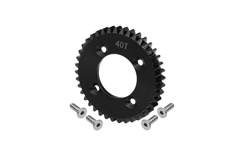 Losi 1:10 Lasernut U4 Tenacity Los03028 / Tenacity Db Pro Los03027v2 Upgrade Parts Harden Steel #45 Spur Gear 40T - 5Pc Set Black 1