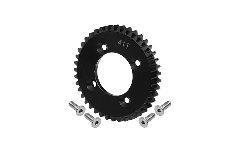 Losi 1:10 Lasernut U4 Tenacity Los03028 / Tenacity Db Pro Los03027v2 Upgrade Parts Harden Steel #45 Spur Gear 41T - 5Pc Set Black 1