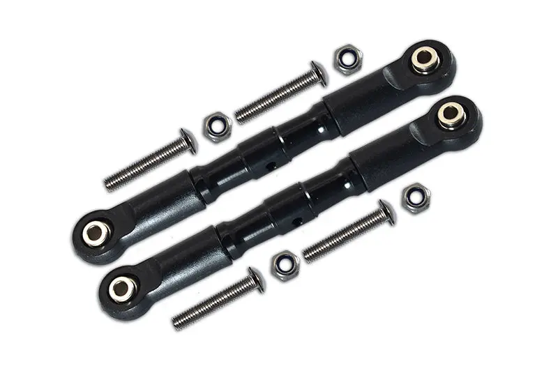 Losi 1:10 Rock Rey Los03009 / Hammer Rey U4 Los03030 Aluminium Adjustable Front Upper Arm With Tie Rod Design - 1Pr Set Black 1