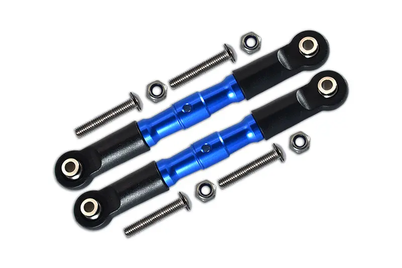 Losi 1:10 Rock Rey Los03009 / Hammer Rey U4 Los03030 Aluminium Adjustable Front Upper Arm With Tie Rod Design - 1Pr Set Blue 1