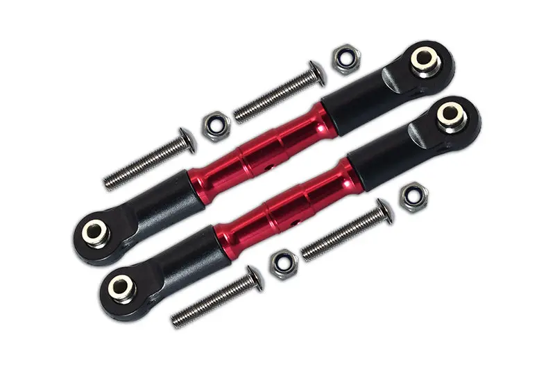 Losi 1:10 Rock Rey Los03009 / Hammer Rey U4 Los03030 Aluminium Adjustable Front Upper Arm With Tie Rod Design - 1Pr Set Red 1