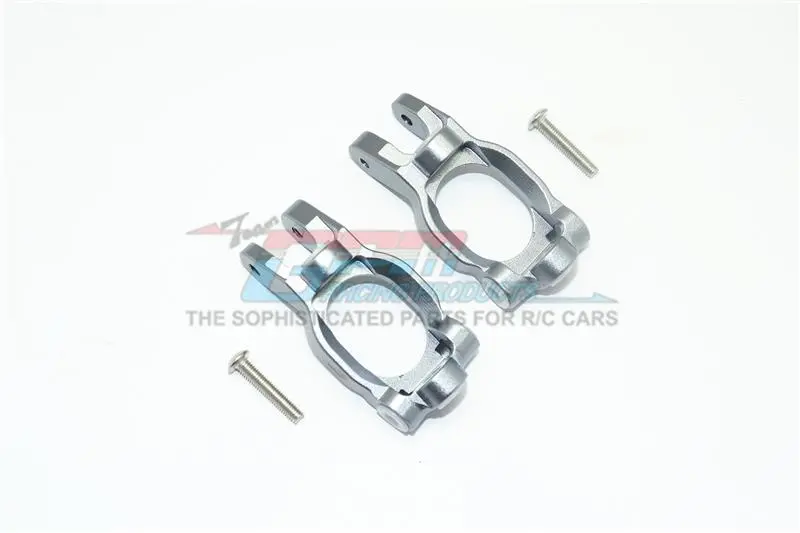 Losi 1:10 Rock Rey Los03009 / Hammer Rey U4 Los03030 Aluminum Front C Hubs - 1Pr Set Gray Silver 1