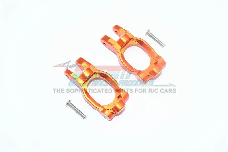 Losi 1:10 Rock Rey Los03009 / Hammer Rey U4 Los03030 Aluminum Front C Hubs - 1Pr Set Orange 1