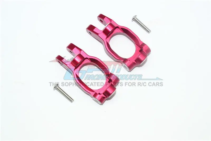 Losi 1:10 Rock Rey Los03009 / Hammer Rey U4 Los03030 Aluminum Front C Hubs - 1Pr Set Red 1