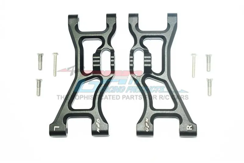 Losi 1:10 Rock Rey Los03009 / Hammer Rey U4 Los03030 Aluminum Front Lower Suspension Arm - 1Pr Set Black 1