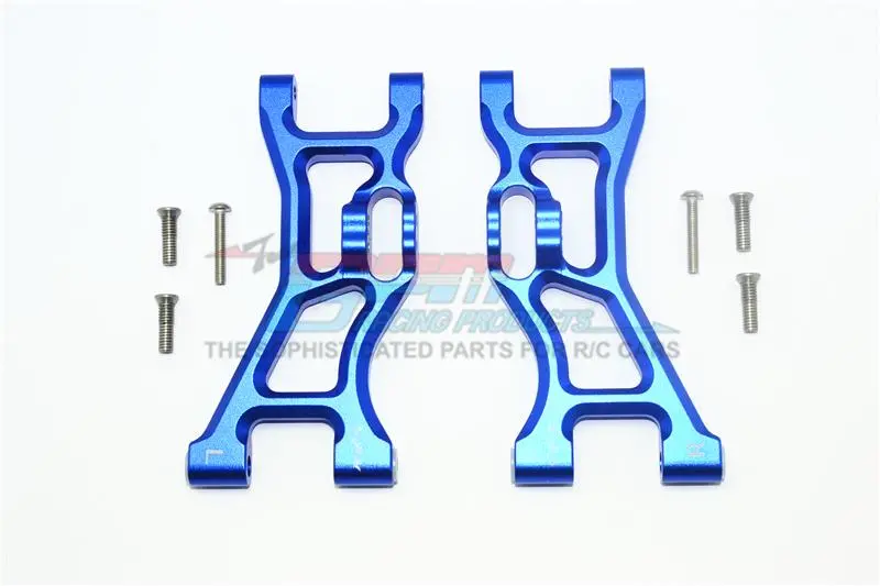 Losi 1:10 Rock Rey Los03009 / Hammer Rey U4 Los03030 Aluminum Front Lower Suspension Arm - 1Pr Set Blue 1