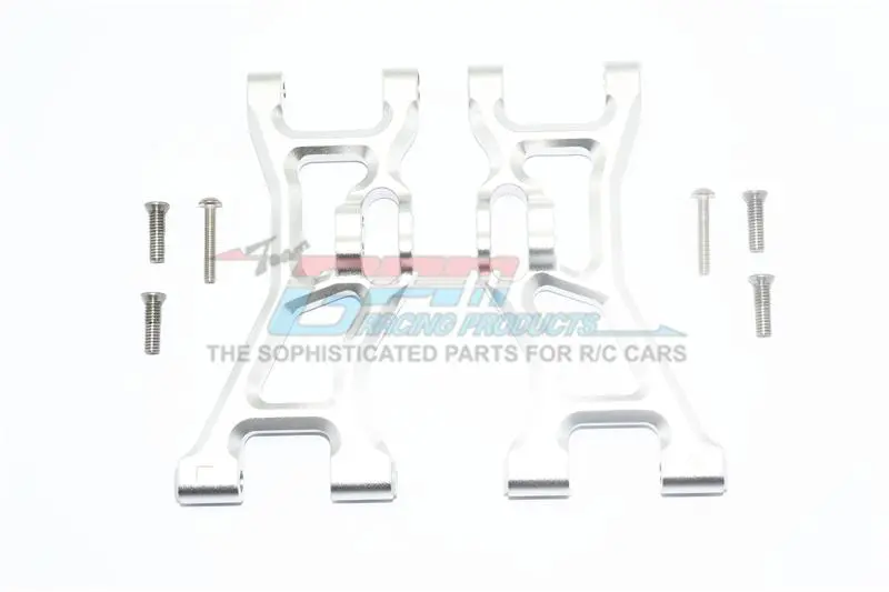 Losi 1:10 Rock Rey Los03009 / Hammer Rey U4 Los03030 Aluminum Front Lower Suspension Arm - 1Pr Set Silver 1