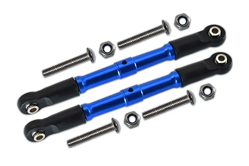 Losi 1:10 Rock Rey Los03009 / Hammer Rey U4 Los03030 Aluminum Front Turnbuckle For Steering - 1Pr Set Blue 1