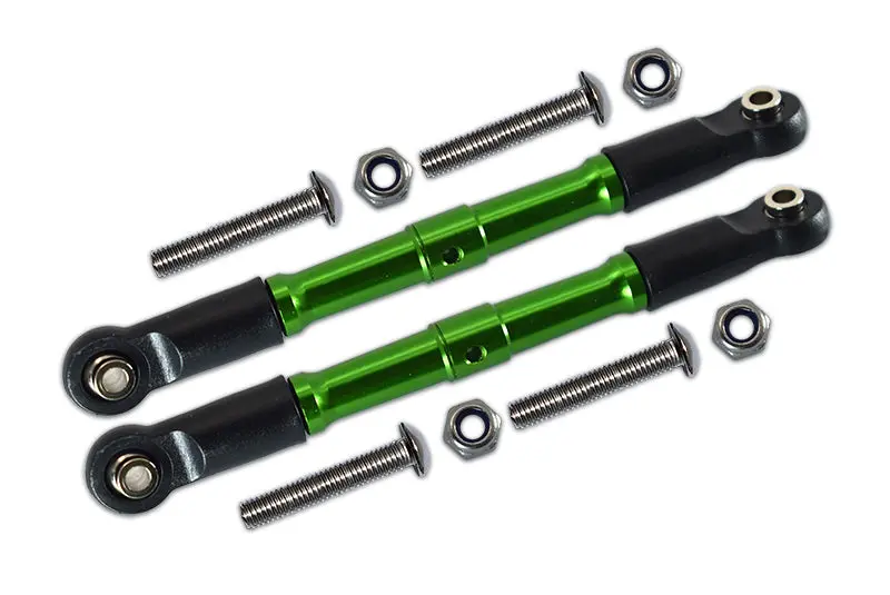 Losi 1:10 Rock Rey Los03009 / Hammer Rey U4 Los03030 Aluminum Front Turnbuckle For Steering - 1Pr Set Green 1