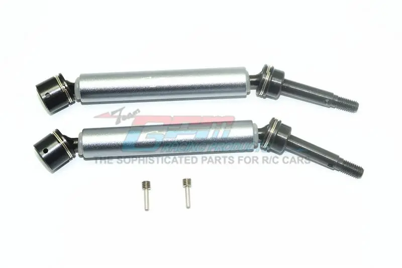 Losi 1:10 Rock Rey Los03009 / Hammer Rey U4 Los03030 Harden Steel #45 Front Axle With Alloy Body - 1Pr Set Gray Silver 1