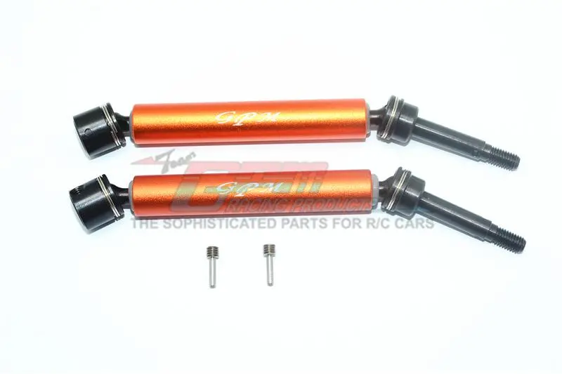 Losi 1:10 Rock Rey Los03009 / Hammer Rey U4 Los03030 Harden Steel #45 Front Axle With Alloy Body - 1Pr Set Orange 1