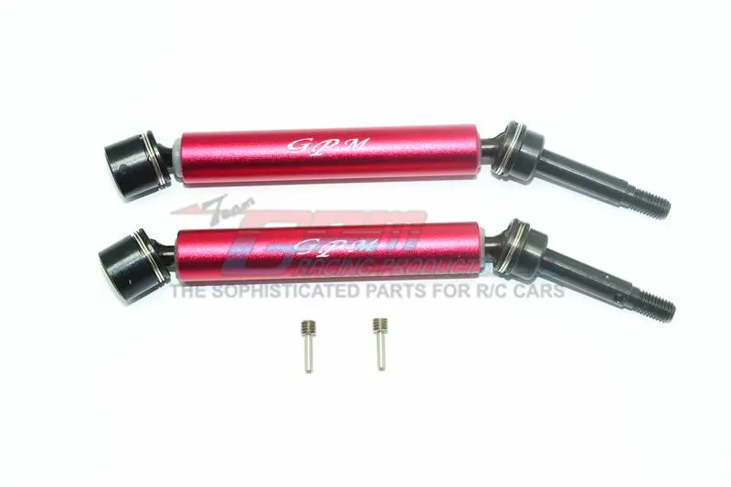 Losi 1:10 Rock Rey Los03009 / Hammer Rey U4 Los03030 Harden Steel #45 Front Axle With Alloy Body - 1Pr Set Red 1