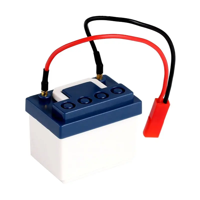 Low Voltage Alarm Lipo Battery Simulation Decoration For 1/10 Rc Crawler Car Axial Scx10 Iii 90046 Traxxas Trx4 Trx6 - 1Pc White+Blue 2