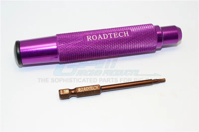 Magnetic 2.5Mm Hex Driver With Pin - 2Pcs Set Purple 1
