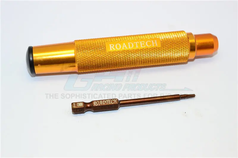 Magnetic 2Mm Hex Driver With Pin - 2Pcs Set Gold 1