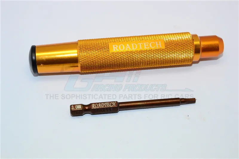 Magnetic 3Mm Hex Driver With Pin - 2Pcs Set Gold 1