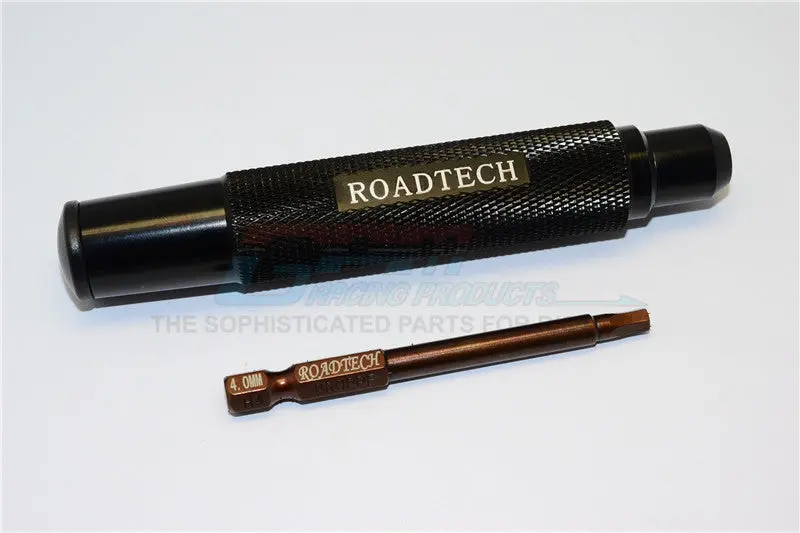 Magnetic 4Mm Hex Driver With Pin - 2Pcs Set Black 1