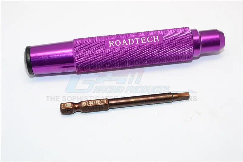 Magnetic 4Mm Hex Driver With Pin - 2Pcs Set Purple 1