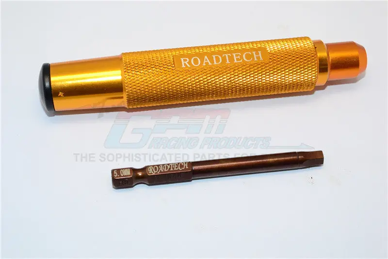 Magnetic 5Mm Hex Driver With Pin - 2Pcs Set Gold 1